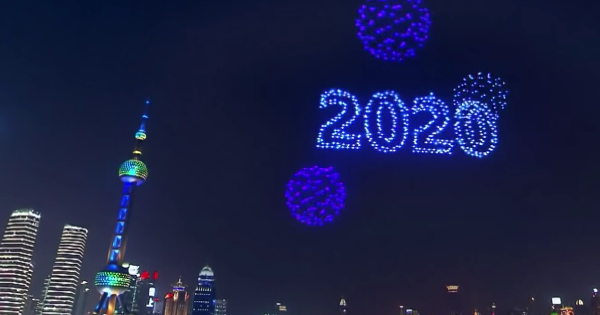 Drone chinese show year light